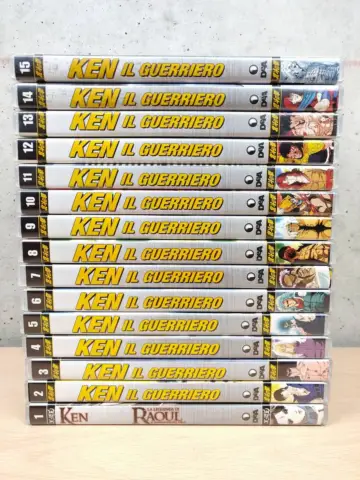 Reperto originale Ken il Guerriero - Hokuto No Ken Yamato Video - De Agostini 1-15 Lotto 15 DVD - Condizioni USATO CIB