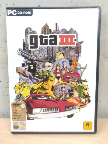 Reperto originale GTA 3 Grand Theft Auto III Completo di Mappa - PC - Condizioni USATO CIB