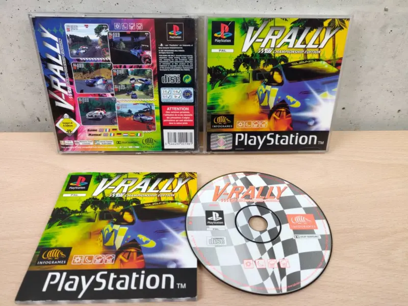V-Rally 97 Championship Edition - PlayStation 1 PS1 - Completo PAL #02 - Vista 1