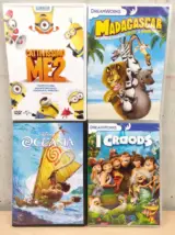 Miniatura 1 per 4 DVD Cattivissimo Me 2 - Madagascar - Oceania - I Croods