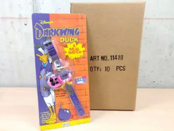 Reperto originale Darkwing Duck Disney - Orologio Watch Anni '90 - Raro Nuovo - Scatola Nuova Sigillata da 10 Pezzi - Condizioni NUOVO / SIGILLATO CIB