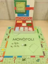 Miniatura 1 per Monopoli Quadrato - EG Gioco da Tavolo Vintage Completo Versione 1600 con Pedine in Ferro