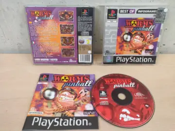 Reperto originale Worms Pinball - PlayStation 1 PS1 - PAL Disco Specchio - Condizioni USATO TESTATO 100% CIB
