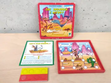 Reperto originale Chi Ingabbia l'Altro? - Magnetic Game 3 - Kinder Ferrero 1990 Warner Bros (1990) - Condizioni NUOVO / SIGILLATO CIB