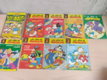 Reperto originale Lotto gli Albi di Topolino 9pz - Condizioni USATO CIB