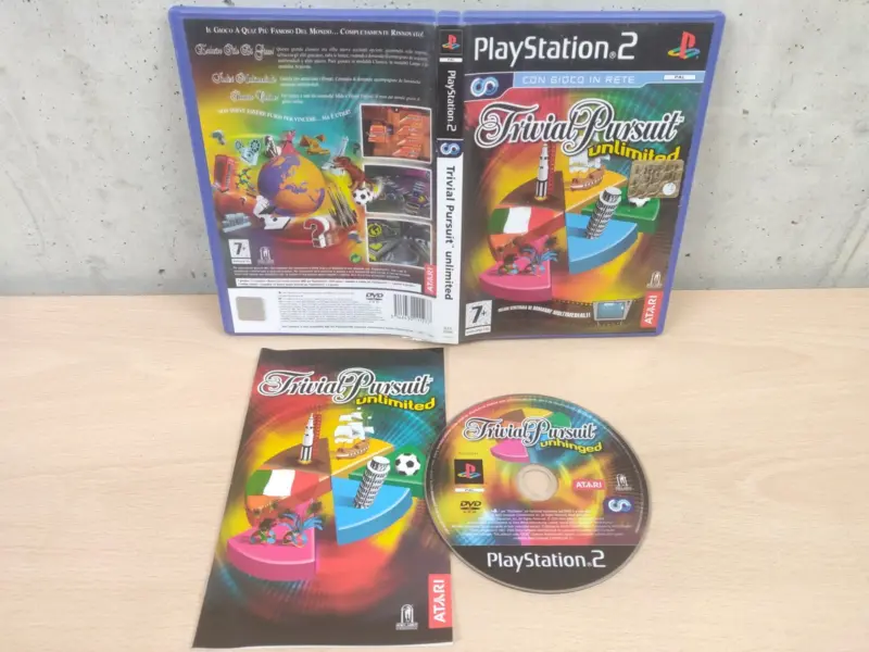 Trivial Pursuit Unlimited - PlayStation 2 PS2 - PAL ITA Disco Specchio Completo - Vista 1