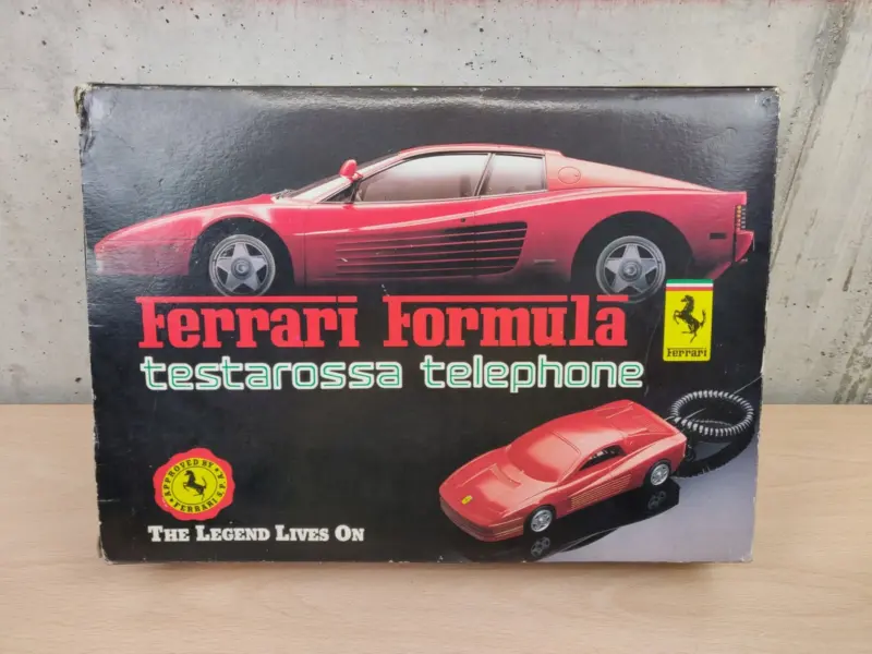 Telefono Design Ferrari Formula F1 Testarossa Telephone Vintage Raro - Vista 1