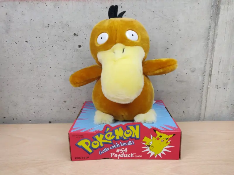 Pokemon Psyduck #54 - Originale Peluche Nintendo Hasbro 1999 Nuovo - Vista 1