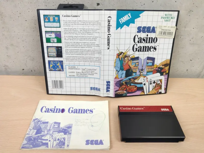 Casino Games - SEGA Master System PAL Completo - Vista 1
