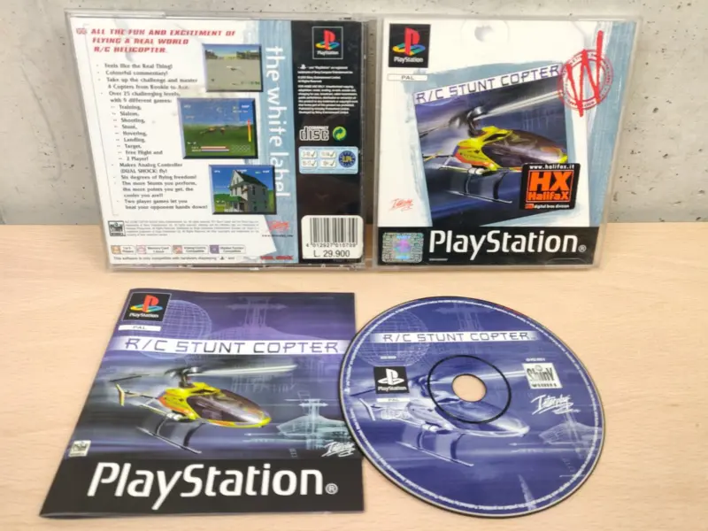 R/C Stunt Copter - PlayStation 1 PS1 - PAL Completo Disco Specchio - Vista 1