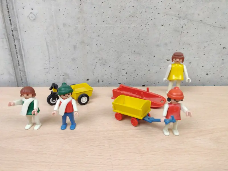 Lotto Personaggi Playmobil Geobra 1974 / 1981 Vintage - Vista 1