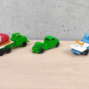 Miniatura 4 per Lotto Tre Mezzi Vintage in Plastica