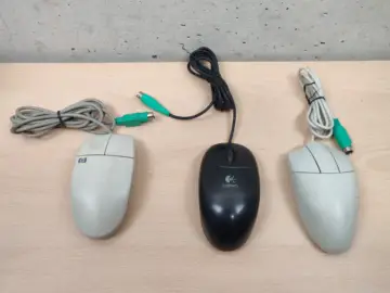 Reperto originale Mouse PS/2 3pz Uno Optico e 2 con Pallina - Condizioni USATO CIB