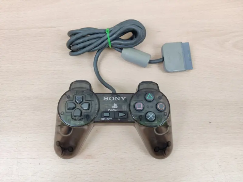 Controller PlayStation 1 PS1 SCPH-1080 Nero Trasparente Originale - Vista 1
