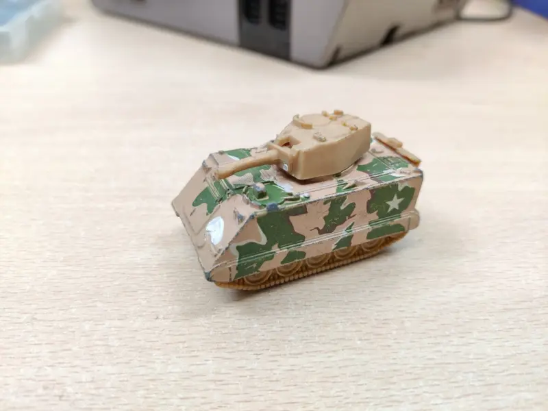Battle Tank - 1/43 Hotwheels Mattel Hong Kong 1983 - Vista 1