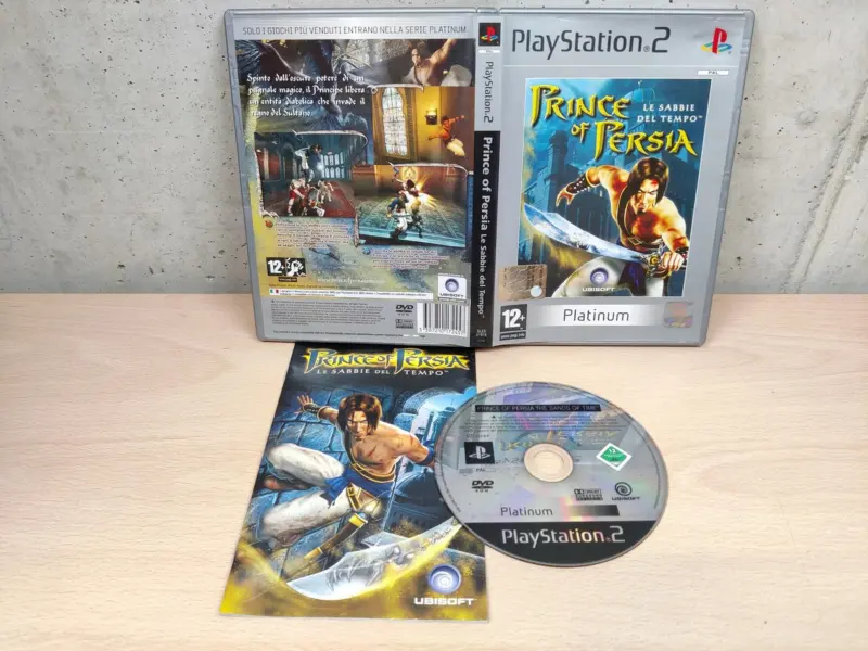 Prince of Persia le Sabbie del Tempo Platinum - PlayStation 2 PS2 - PAL ITA Completo Disco Specchio - Vista 1