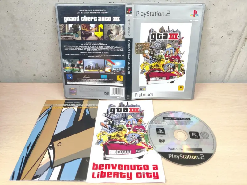 GTA 3 Platinum - PlayStation 2 PS2 - PAL ITA Completo - Vista 1