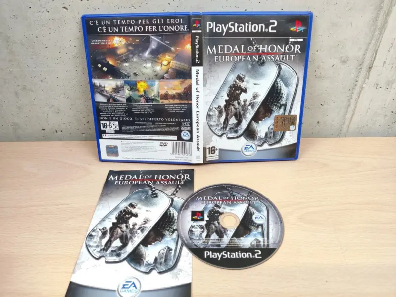 Medal of Honor European Assault - PlayStation 2 PS2 - PAL ITA Completo Disco Specchio - Vista 1