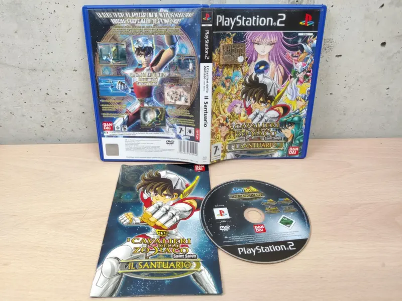 I Cavalieri dello Zodiaco Saint Seiya il Santuario - PlayStation 2 PS2 - PAL ITA Completo Disco Specchio - Vista 1