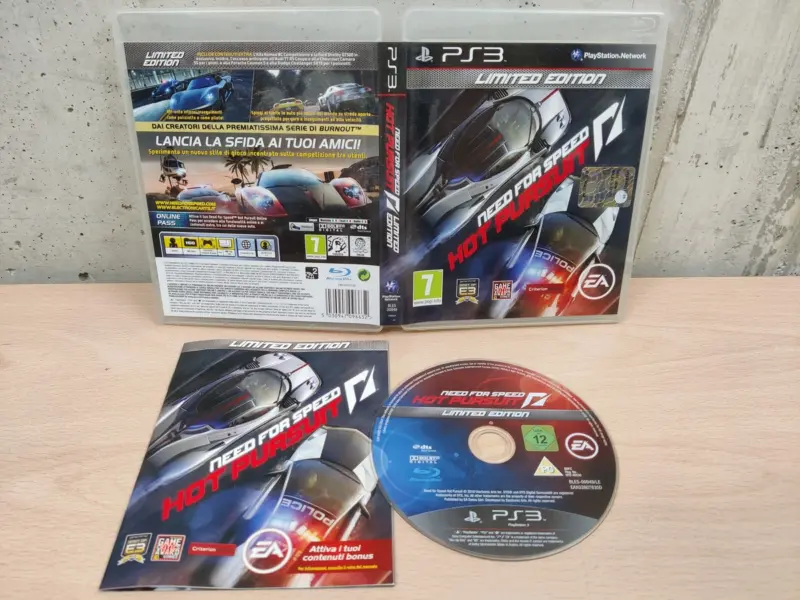 Need for Speed Hot Pursuit Limited Edition - PlayStation 3 PS3 - PAL ITA Completo Disco Specchio - Vista 1