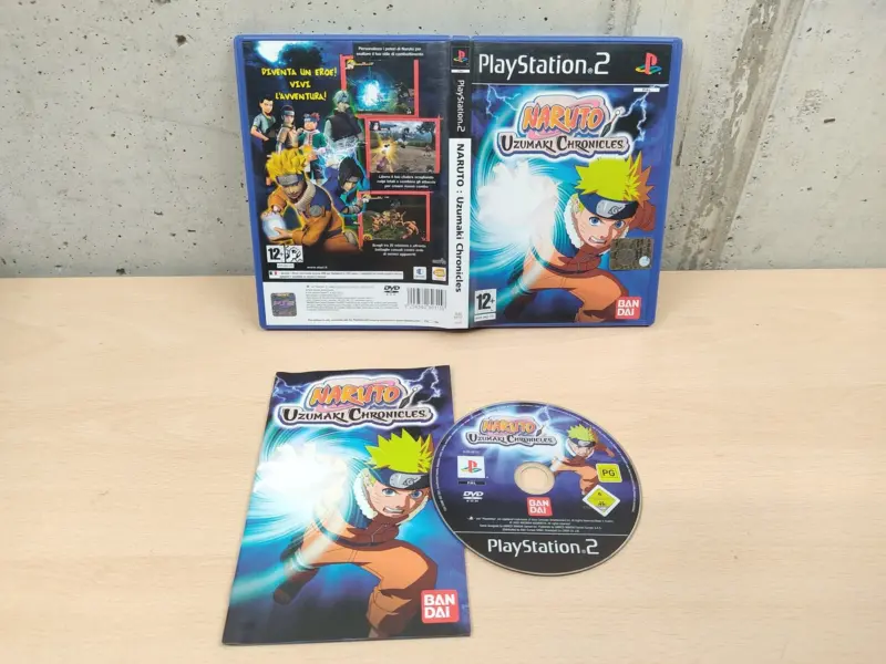 Naruto Uzumaki Chronicles - PlayStation 2 PS2 - PAL ITA Completo Disco Specchio - Vista 1