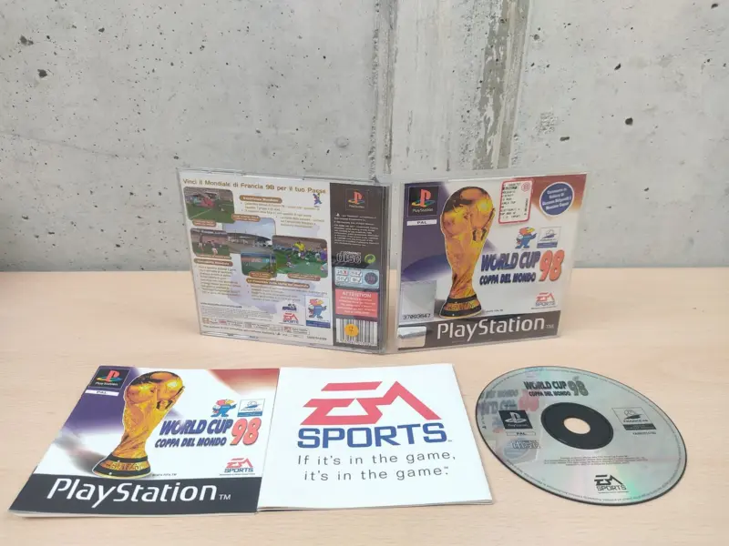 World Cup 98 - PlayStation 1 PS1 - PAL ITA Completo - Vista 1