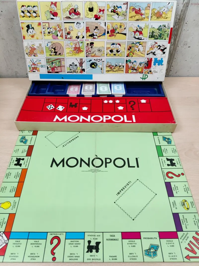 Monopoli Rettangolare EG - Gioco da Tavolo Vintage Usato Come Pezzi di Ricambio - Vista 1