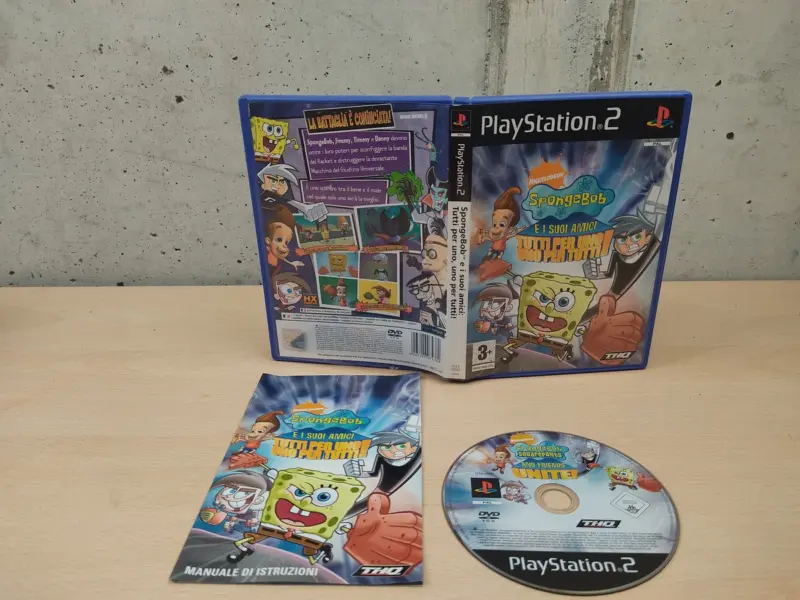 SpongeBob e i Suoi Amici Tutti per Uno Uno per Tutti - PlayStation 2 PS2 - PAL ITA Completo - Vista 1