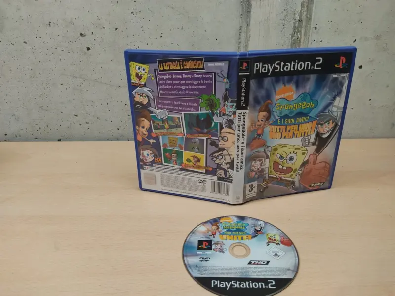 SpongeBob e i Suoi Amici Tutti per Uno Uno per Tutti - PlayStation 2 PS2 - PAL ITA - Vista 1