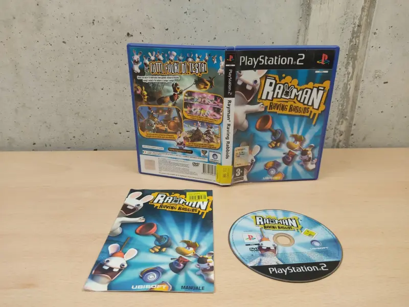 Rayman Raving Rabbids - PlayStation 2 PS2 - PAL ITA Completo - Vista 1