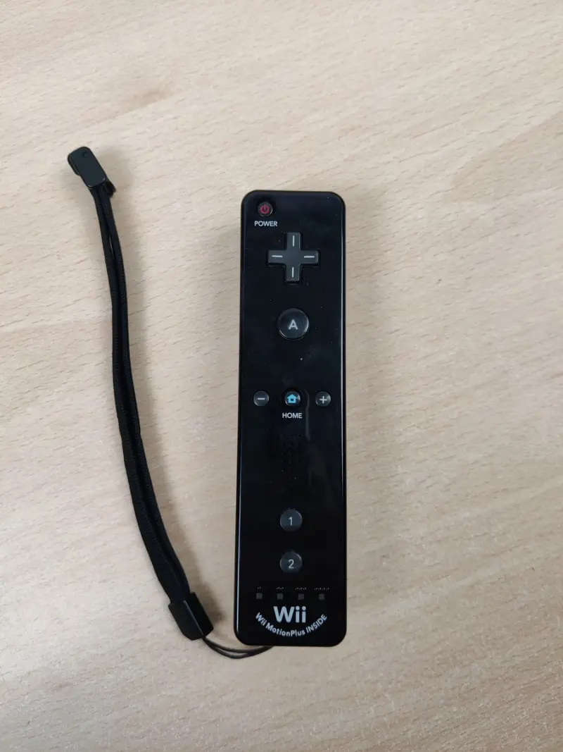 Controller Telecomando Wii Nero + Wii Motion Inside - Nintendo Wii Originale #05 - Vista 1