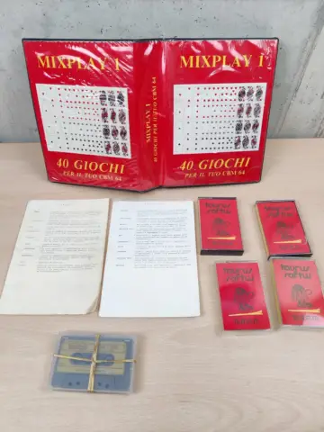 Reperto originale Cofanetto Mixplay 1 40 Giochi per il Tuo CBM 64 Commodore - Condizioni USATO CIB