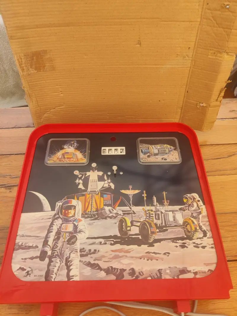 Tabellone Flipper Elettrico Spazio NASA Conquista Luna - Arcofalc Anni 70/80 - Vista 1