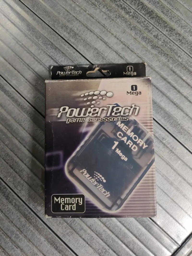 Memory Card 1 Mega Powertech - PlayStation 1 PS1 - Nuovo - Vista 1