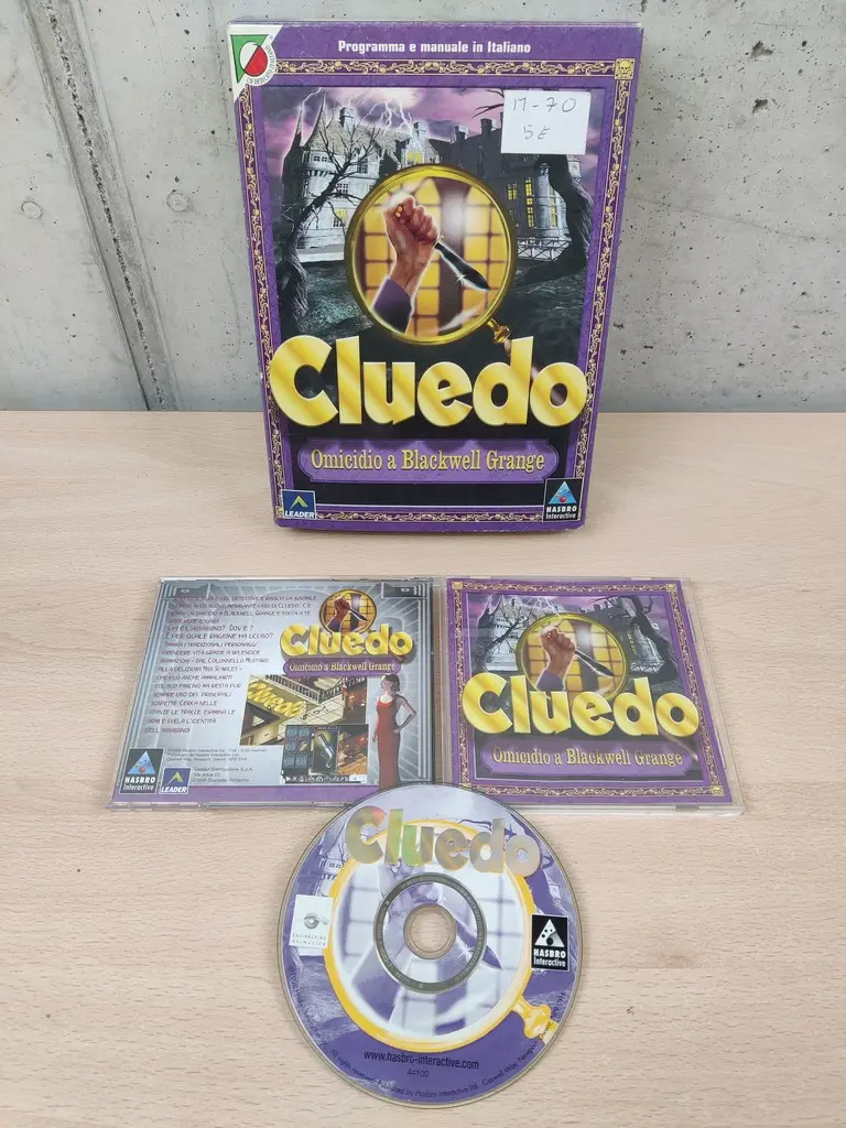 Cluedo Omicidio a Blackwell Grange - PC Computer Big Box - Italiano Disco Specchio - Vista 1