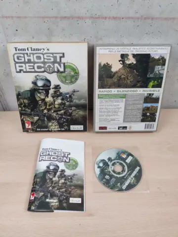 Reperto originale Tom Clancy's Ghost Recon - PC Computer Big Box - Italiano Disco Specchio - Condizioni USATO CIB