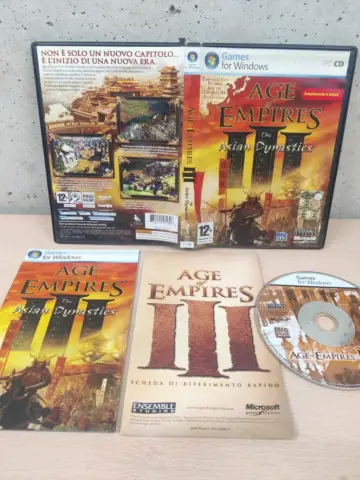 Reperto originale Age of Empires The Asiaan Dynasties - PC Computer - Italiano Completo - Condizioni USATO CIB