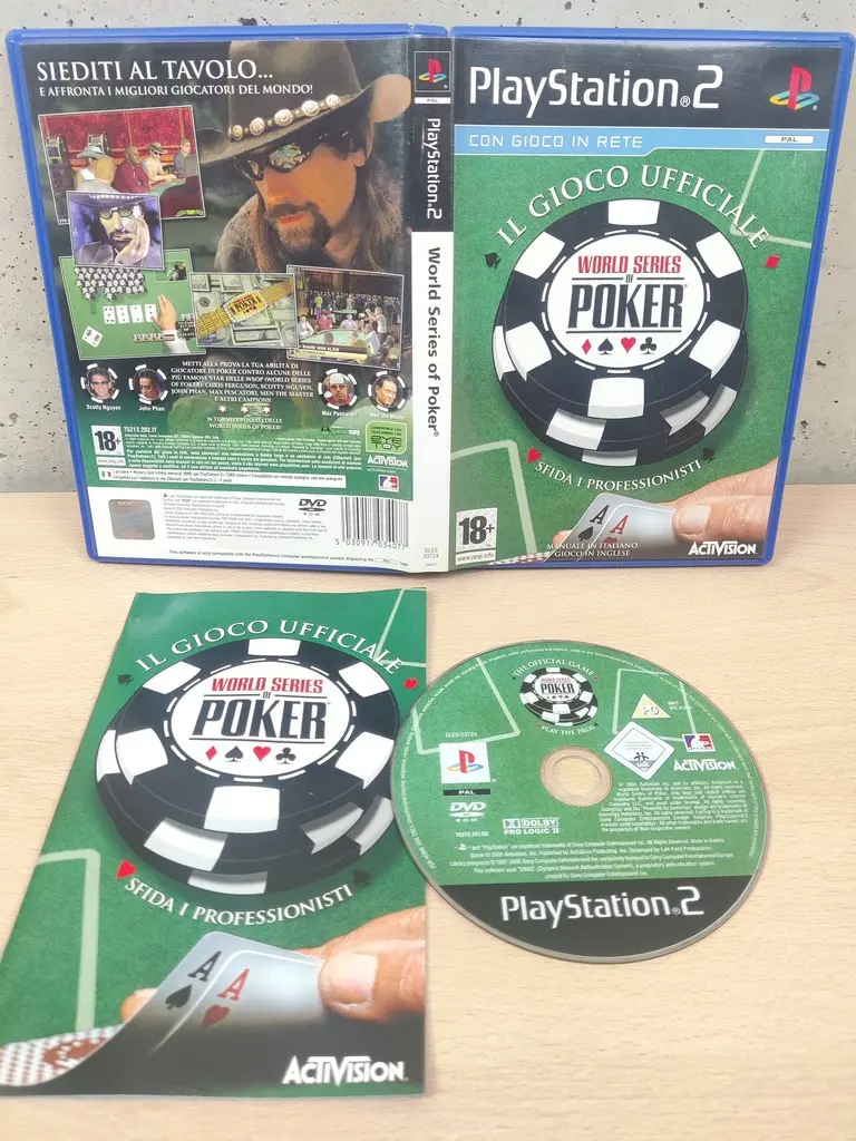 World Series of Poker - PlayStation 2 PS2 - PAL ITA Completo CD Specchio - Vista 1