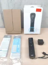 Miniatura 1 per Controller Telecomando Wii Nero + Wii Motion Plus con Scatola - Nintendo Wii Originale