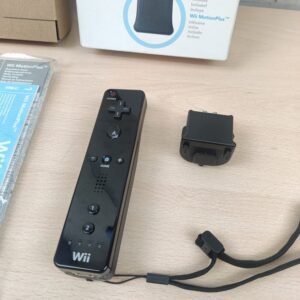 Miniatura 2 per Controller Telecomando Wii Nero + Wii Motion Plus con Scatola - Nintendo Wii Originale