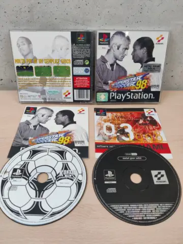 Reperto originale International Superstar Soccer Pro 98 + Demo Metal Gear Solid - PlayStation 1 PS1 - PAL ITA Completo - Condizioni USATO TESTATO 100% CIB