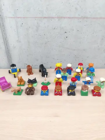 Reperto originale Lotto Personaggi Animali e Accessori - LEGO Duplo - Condizioni USATO CIB