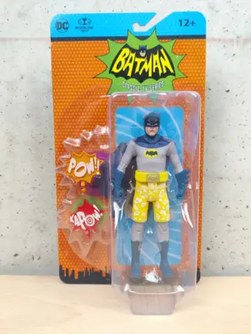 Reperto originale Batman Swim Shorts Batman 66 DC Retro Action Figure Classic TV Series McFarlane Toys Nuovo - Condizioni NUOVO / SIGILLATO CIB