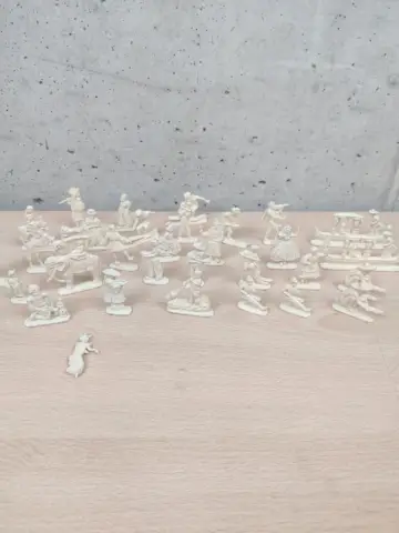 Reperto originale Soldatini Figure Orientali Vintage Made Germany - Condizioni USATO CIB
