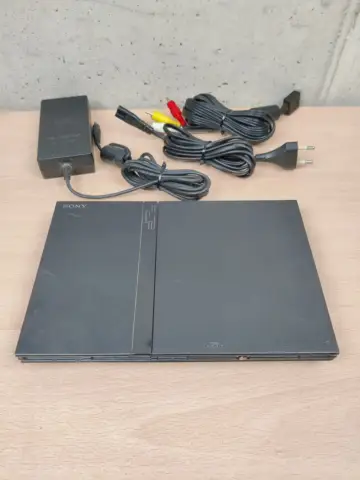 Reperto originale Sony PlayStation 2 PS2 Slim Console con Cavi - Testato e Funzionante SCPH-70004 #09 - Condizioni USATO TESTATO 100% CIB