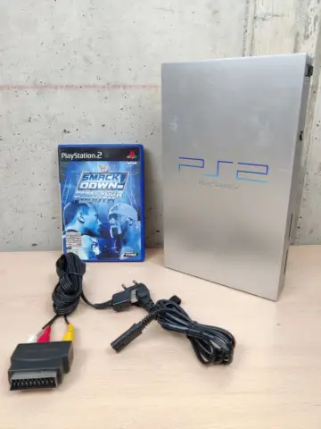 Reperto originale Sony PlayStation 2 PS2 Silver Argento - Testato e Funzionante SCPH-50004 - Condizioni USATO TESTATO 100% CIB