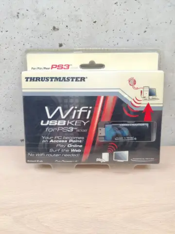 Reperto originale Thrustmaster WiFi PS3 USB Key - Da PC a PlayStation 3 - Condizioni NUOVO / SIGILLATO CIB