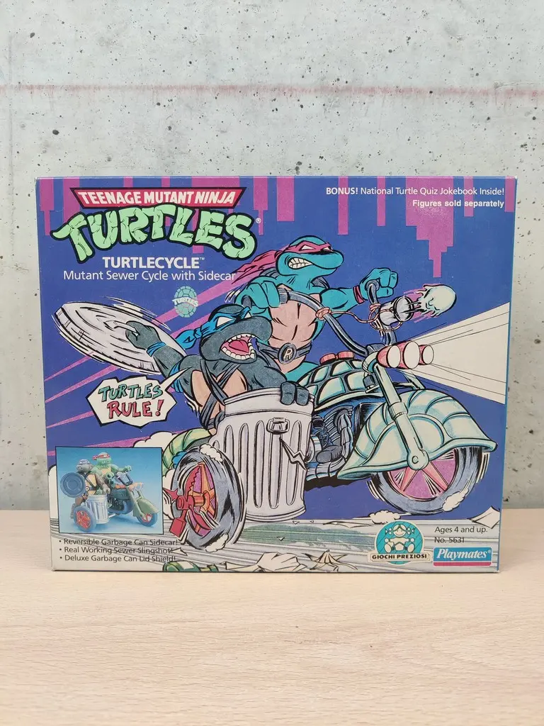Turtlecycle Tartarughe Turtles Ninja Teenage Mutant TMNT Vintage 1989 Playmates Nuovo - Vista 1