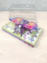 Miniatura 1 per V World Invading Insects Transformable Robot Purple Rainbow Moth Figure Vintage Nuovo