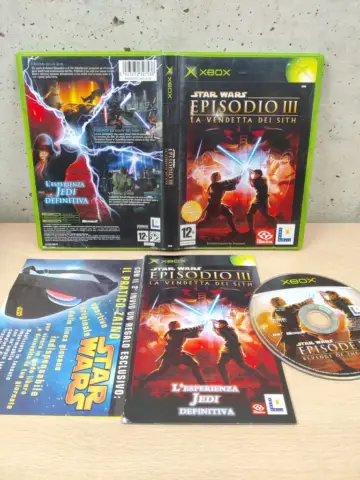 Reperto originale Star Wars Episodio III la Vendetta dei Sith - Xbox Classic - PAL ITA Completo CD Specchio - Condizioni USATO TESTATO 100% CIB